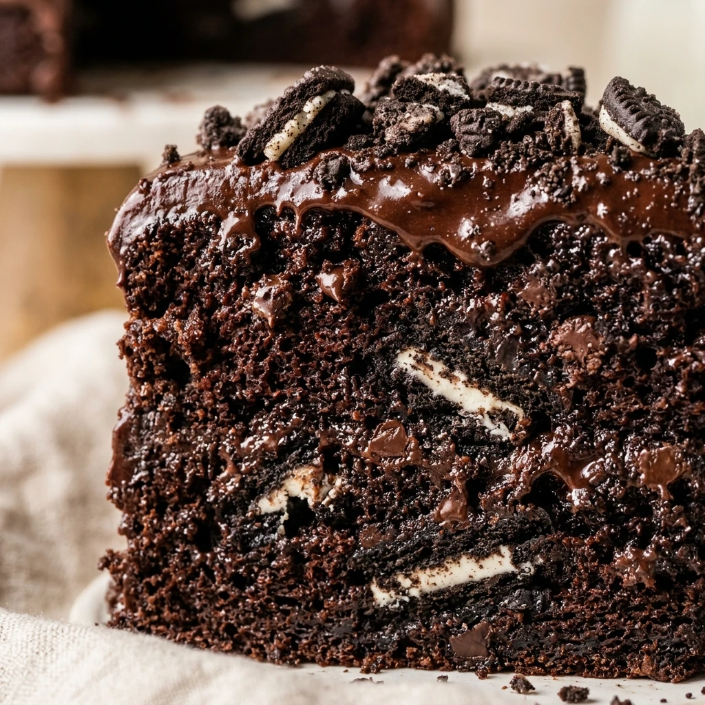 Easy Oreo Cake 3 Ingredient No Fail Box Mix Hack Bakery Style