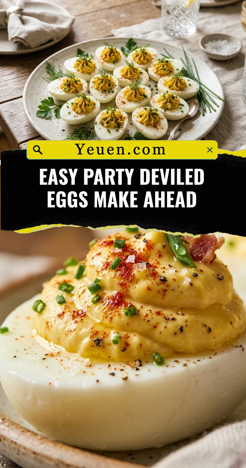 Easy Party Deviled Eggs Make Ahead