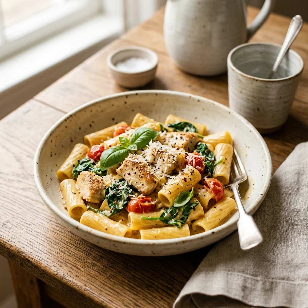 Easy Pasta Dinner 20 Minute One Pot Creamy Dinner