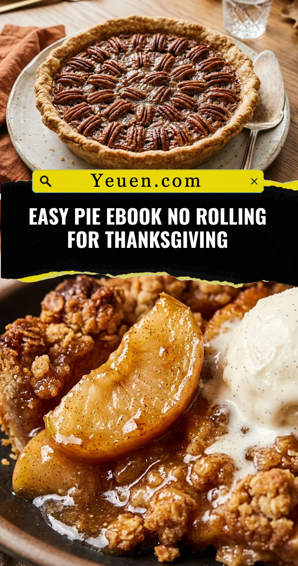 Easy Pie Ebook No Rolling For Thanksgiving