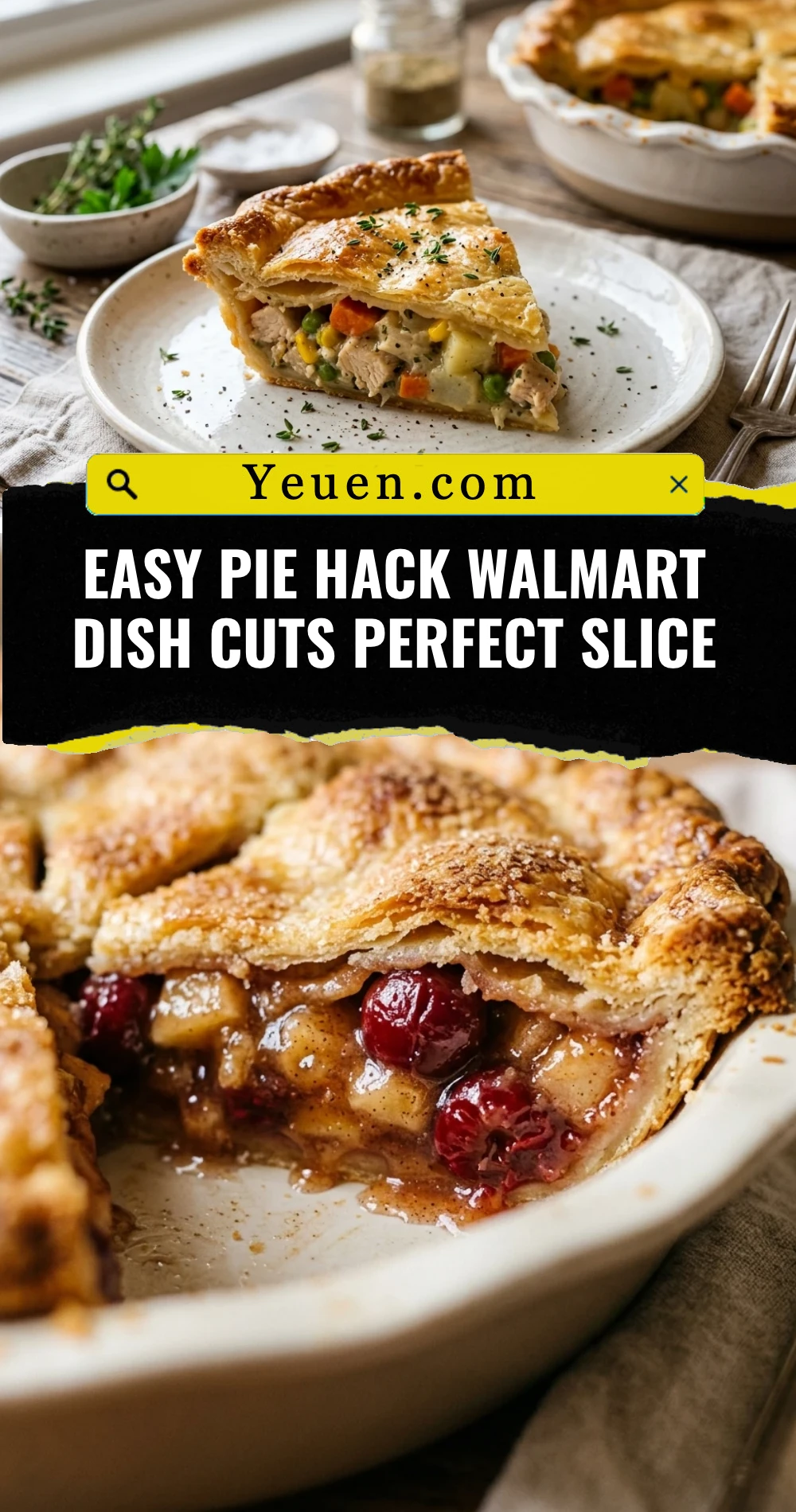 Easy Pie Hack Walmart Dish Cuts Perfect Slice