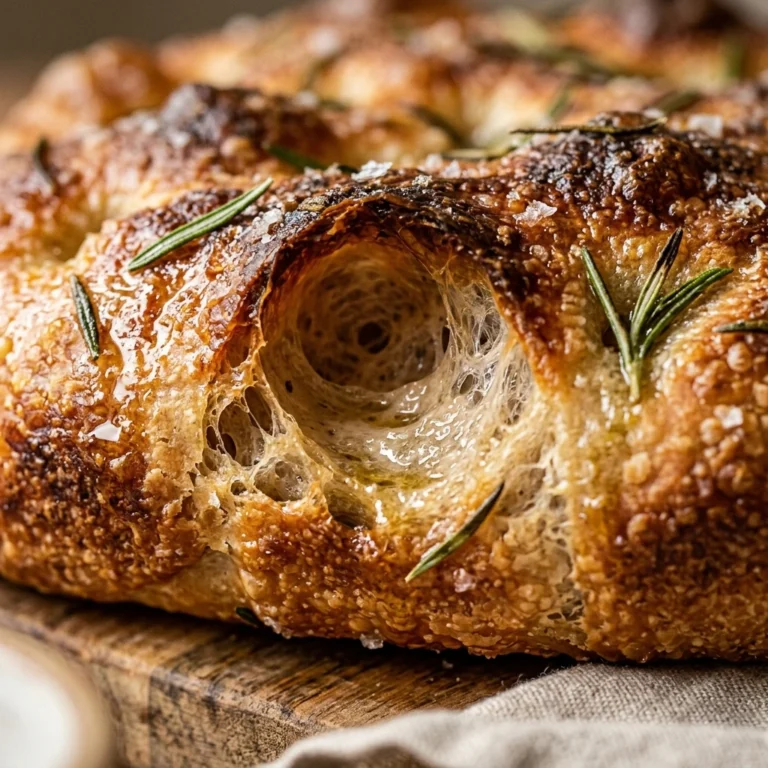 Easy Sourdough Focaccia With Big Air Pockets ASMR Bread