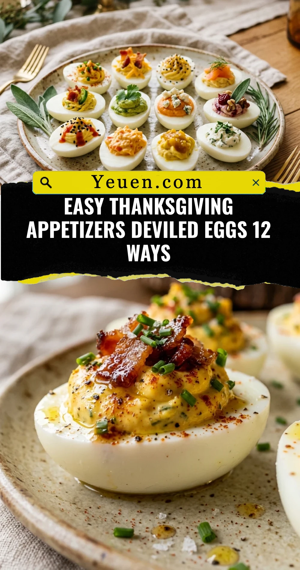 Easy Thanksgiving Appetizers Deviled Eggs 12 Ways