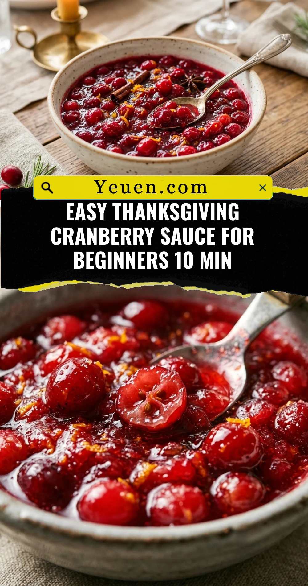Easy Thanksgiving Cranberry Sauce For Beginners 10 Min