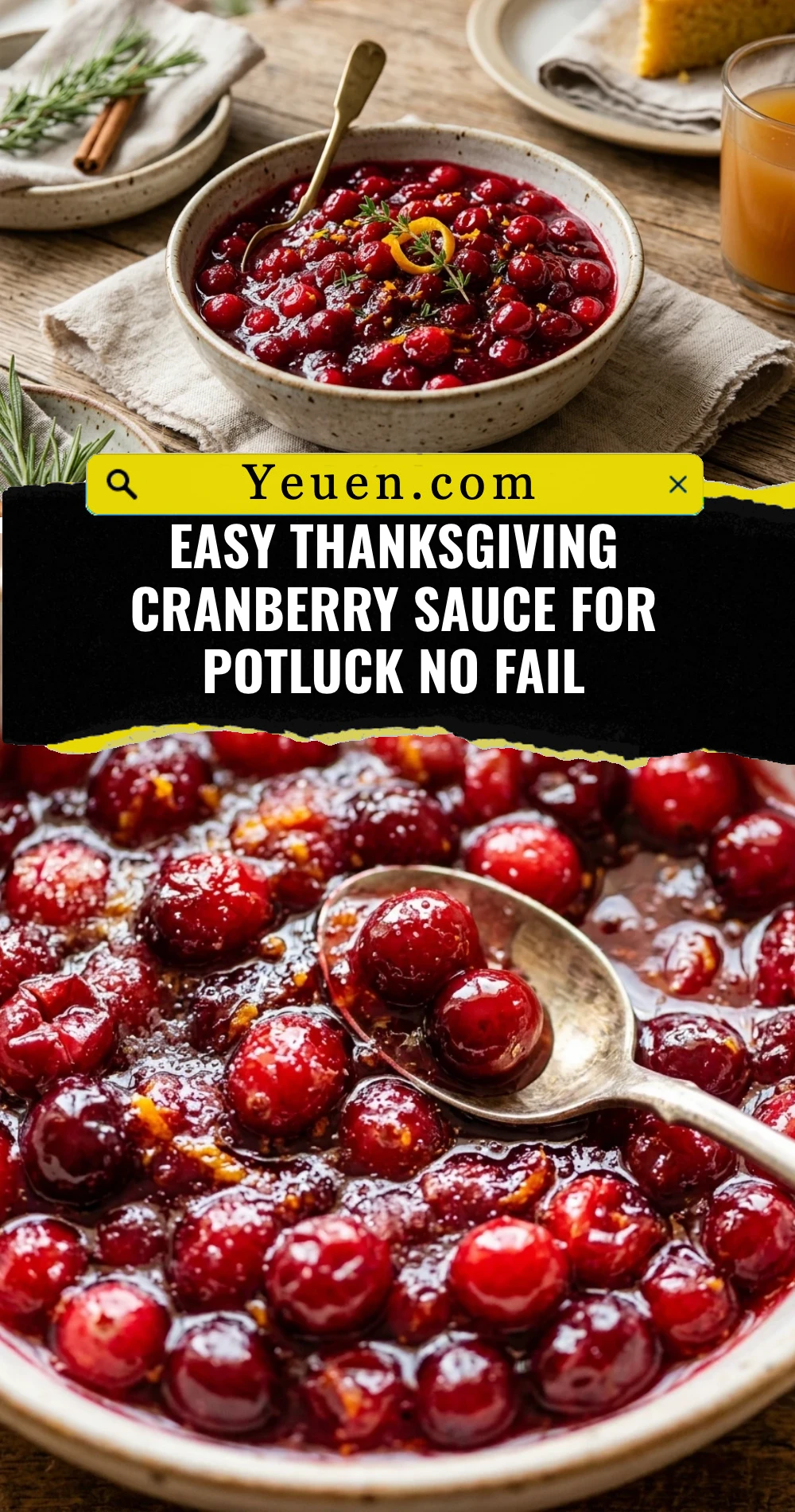 Easy Thanksgiving Cranberry Sauce For Potluck No Fail