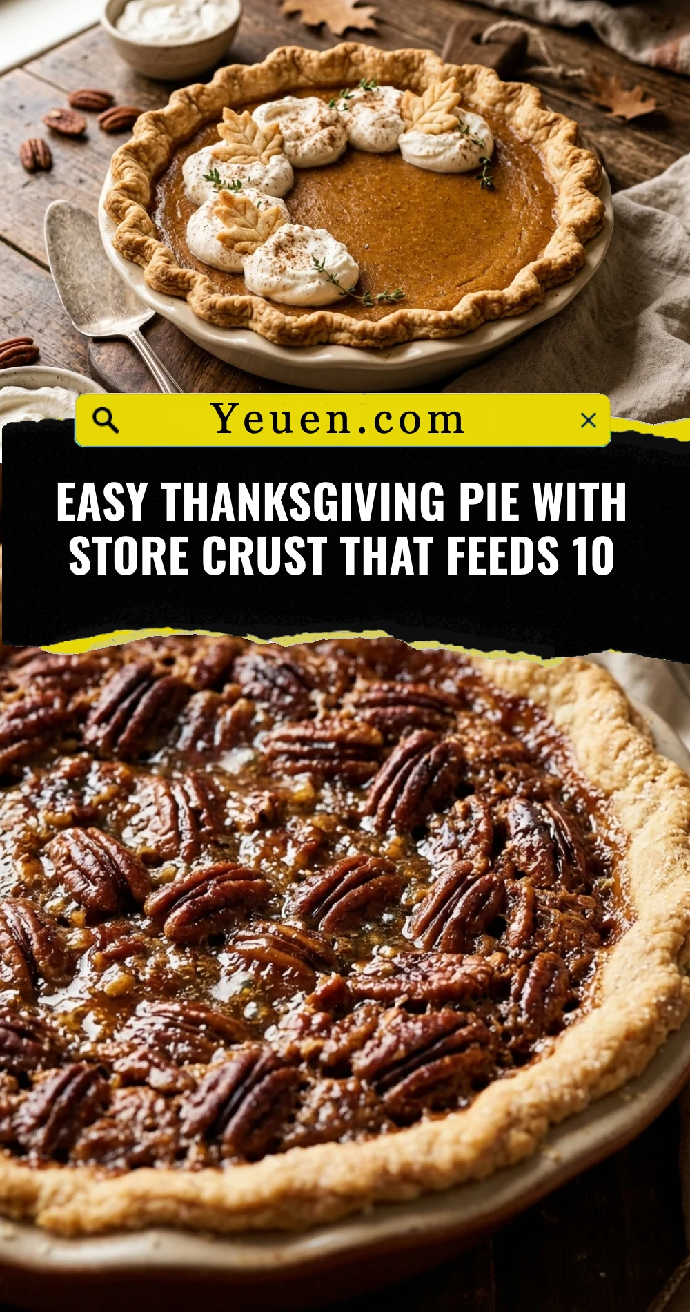 Easy Thanksgiving Pie With Store Crust That Feeds 10