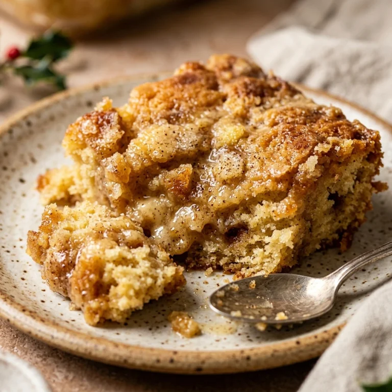 Eggnog Dump Cake That Tastes Like Holidays