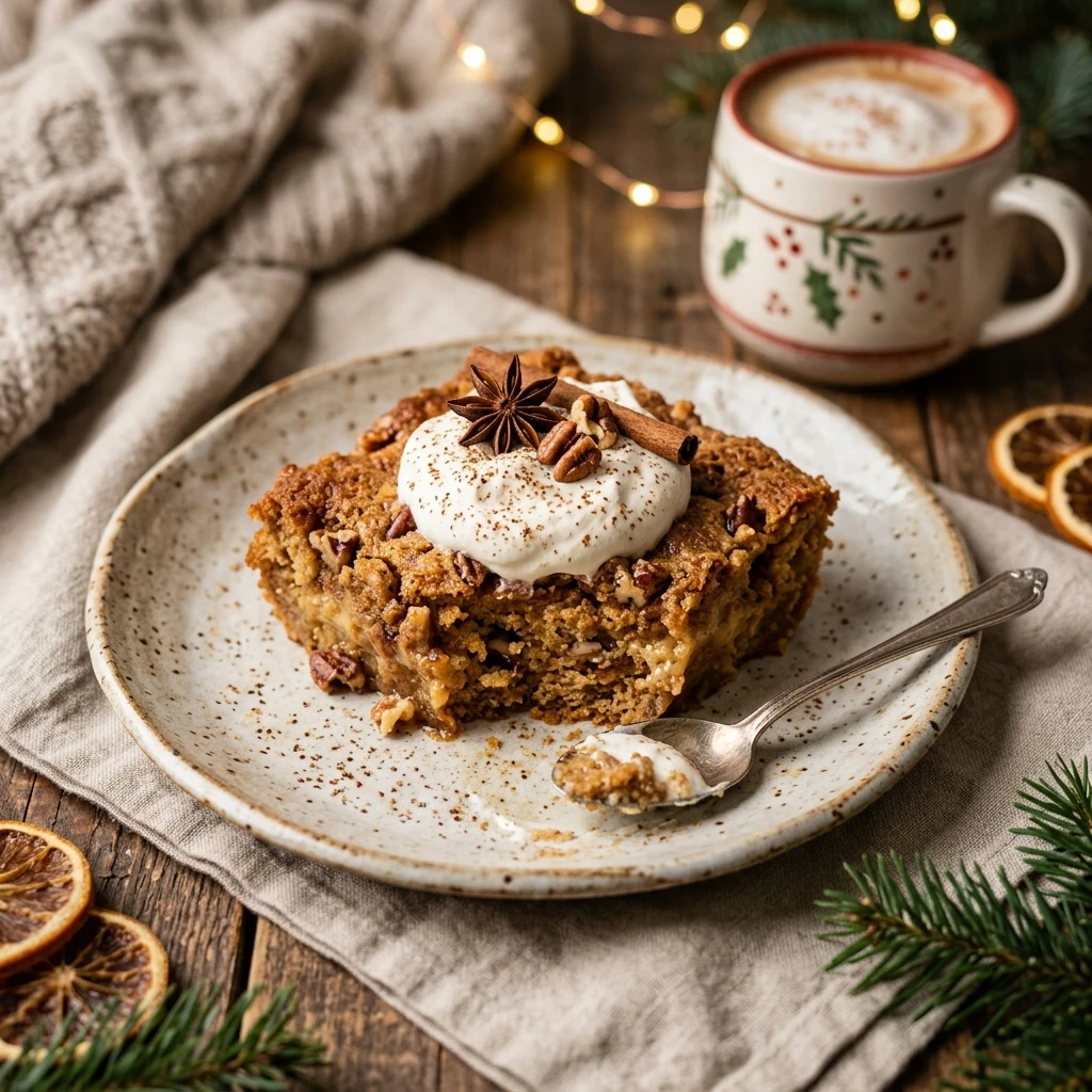 Eggnog Dump Cake That Tastes Like Holidays