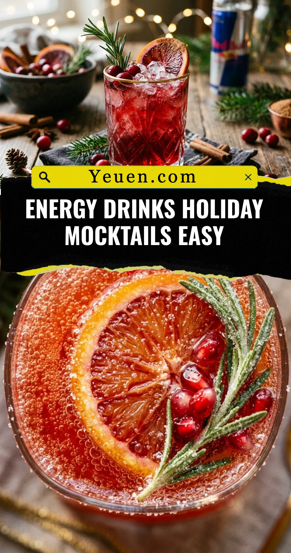 Energy Drinks Holiday Mocktails Easy