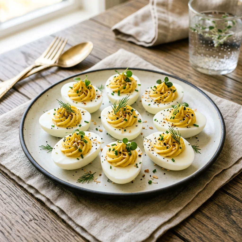 Everything Seasoning Deviled Eggs