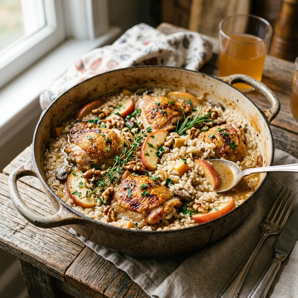 Fall Apple Cider Chicken And Rice One Pot Easy Family