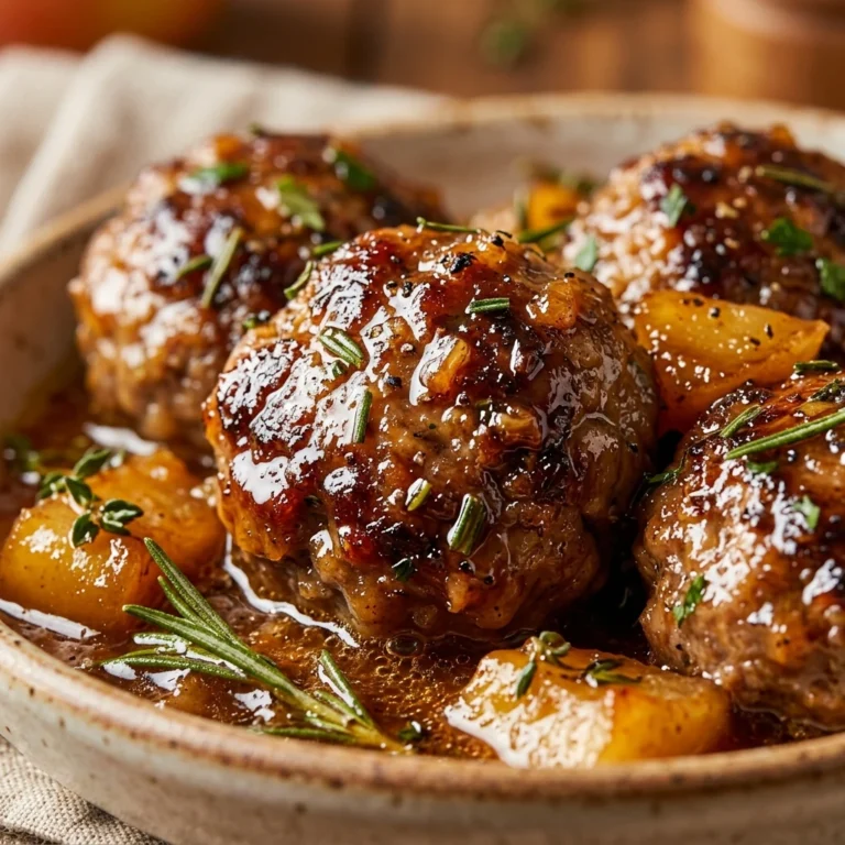 Fall Apple Cider Meatballs Cozy