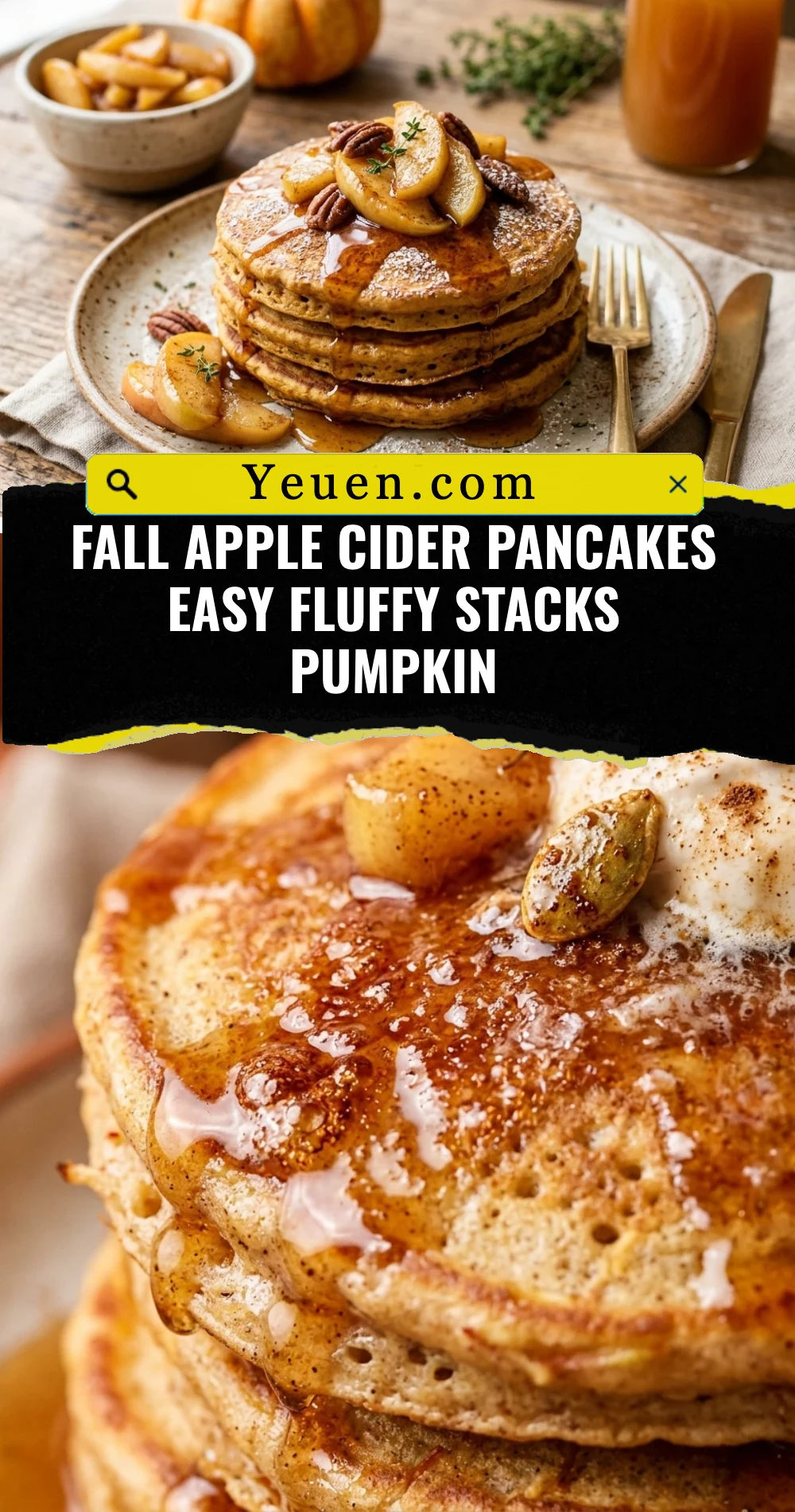 Fall Apple Cider Pancakes Easy Fluffy Stacks Pumpkin