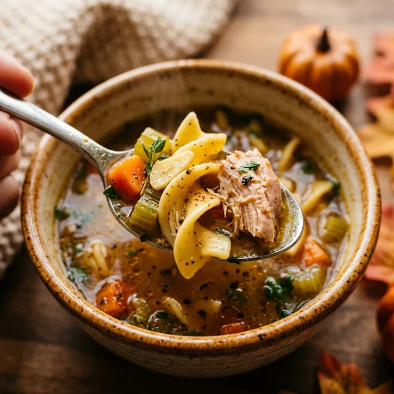Fall Chicken Noodle Soup Easy Cozy Budget Family Approved Halloween Thanksgiving