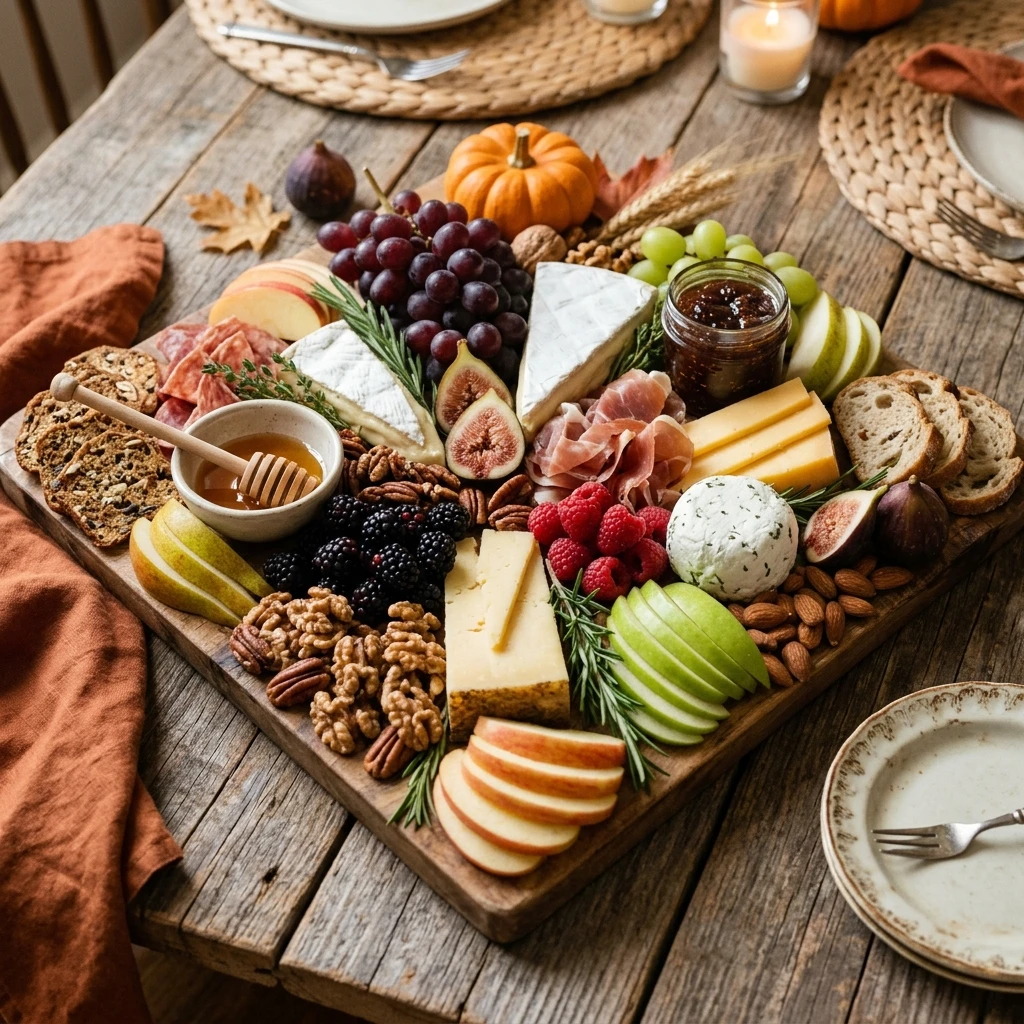 Fall Harvest Dinner Board - No Cook, $25 Feeds 4