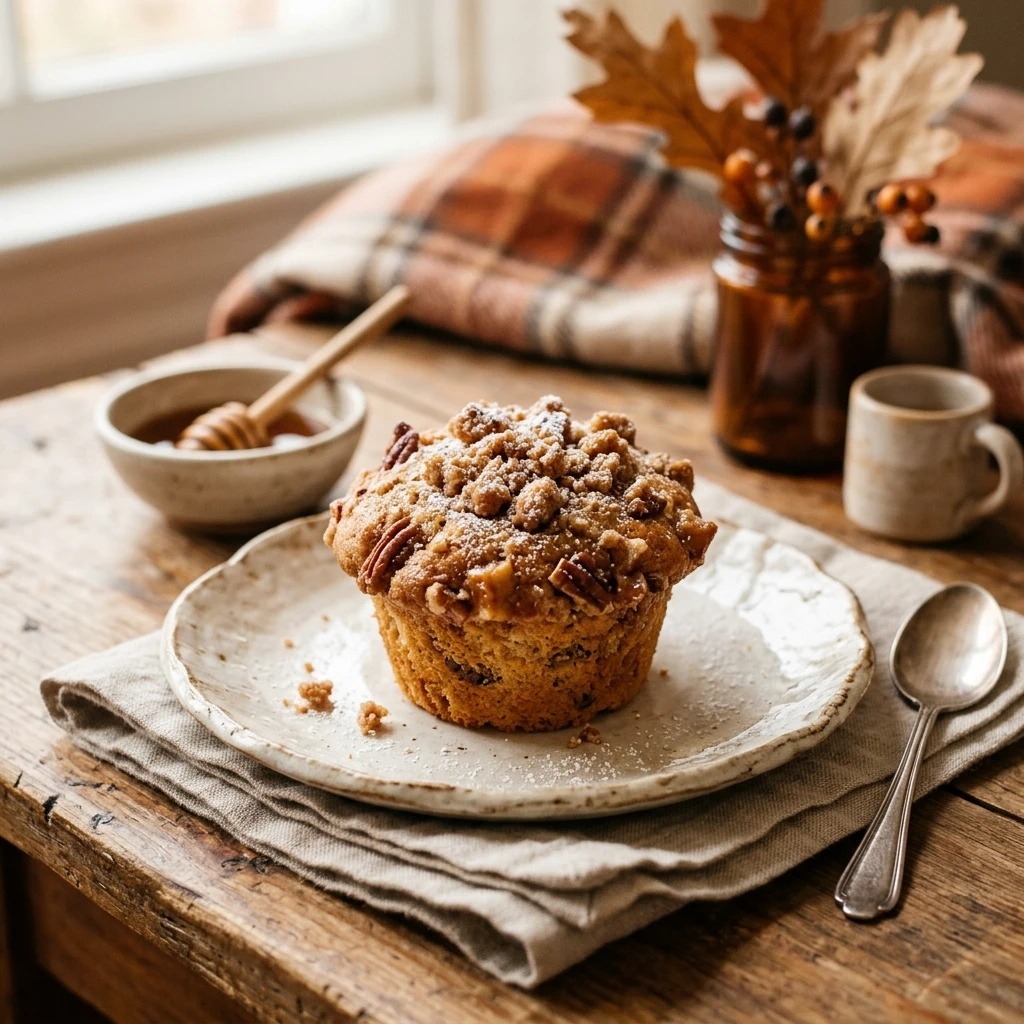 Fall Maple Muffin Easy Homemade Breakfast Brunch Cozy Baking
