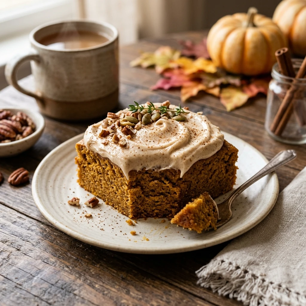 Fall Pumpkin Cake 3 Ingredient Easy Bakery Style
