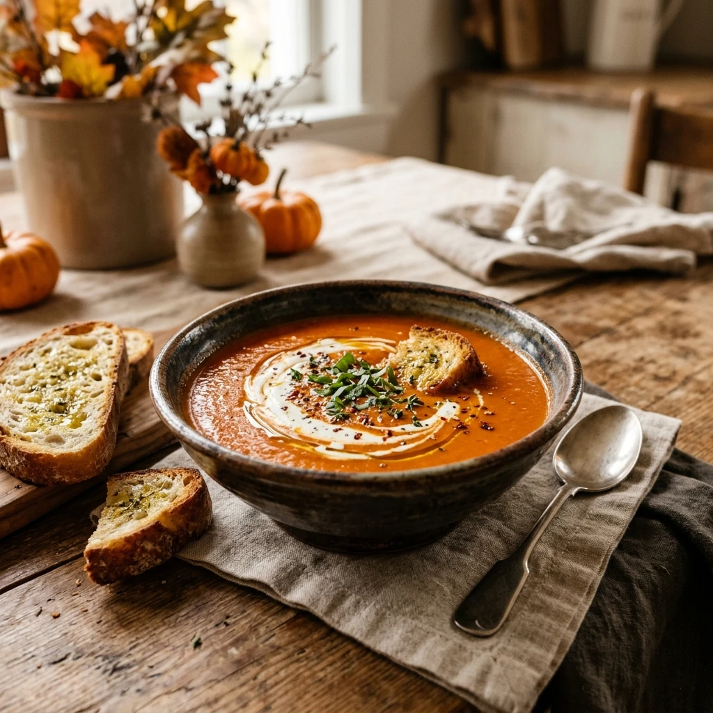Fall Tomato Soup Easy Cozy Budget Family Approved Halloween Thanksgiving