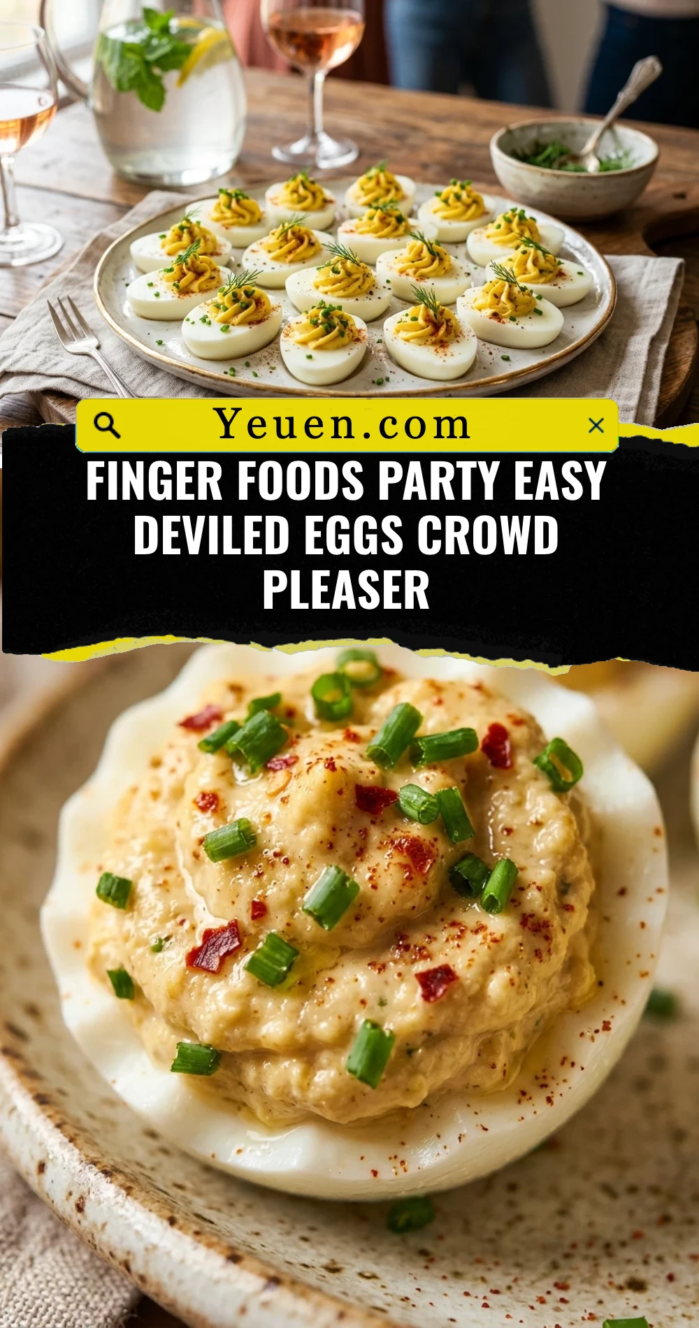 Finger Foods Party Easy Deviled Eggs Crowd Pleaser