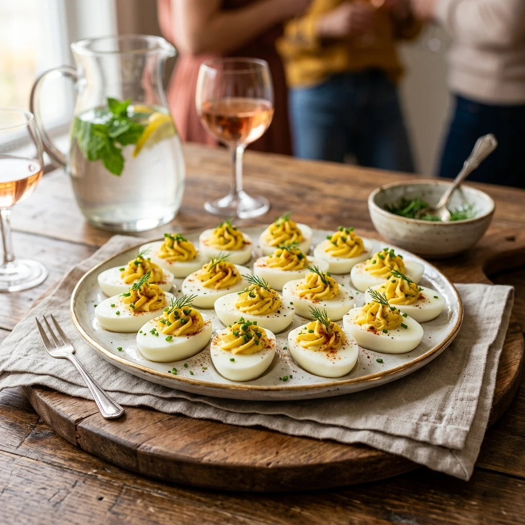 Finger Foods Party Easy Deviled Eggs Crowd Pleaser