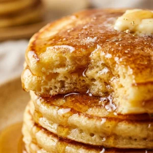 Fluffy Classic Buttermilk Pancakes Stack Easy Golden 3 Ingredient