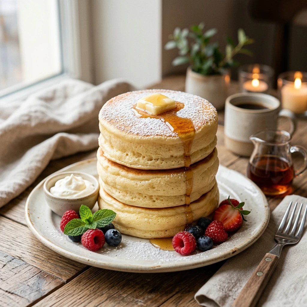 Fluffy Japanese Souffle Pancakes Classic Golden