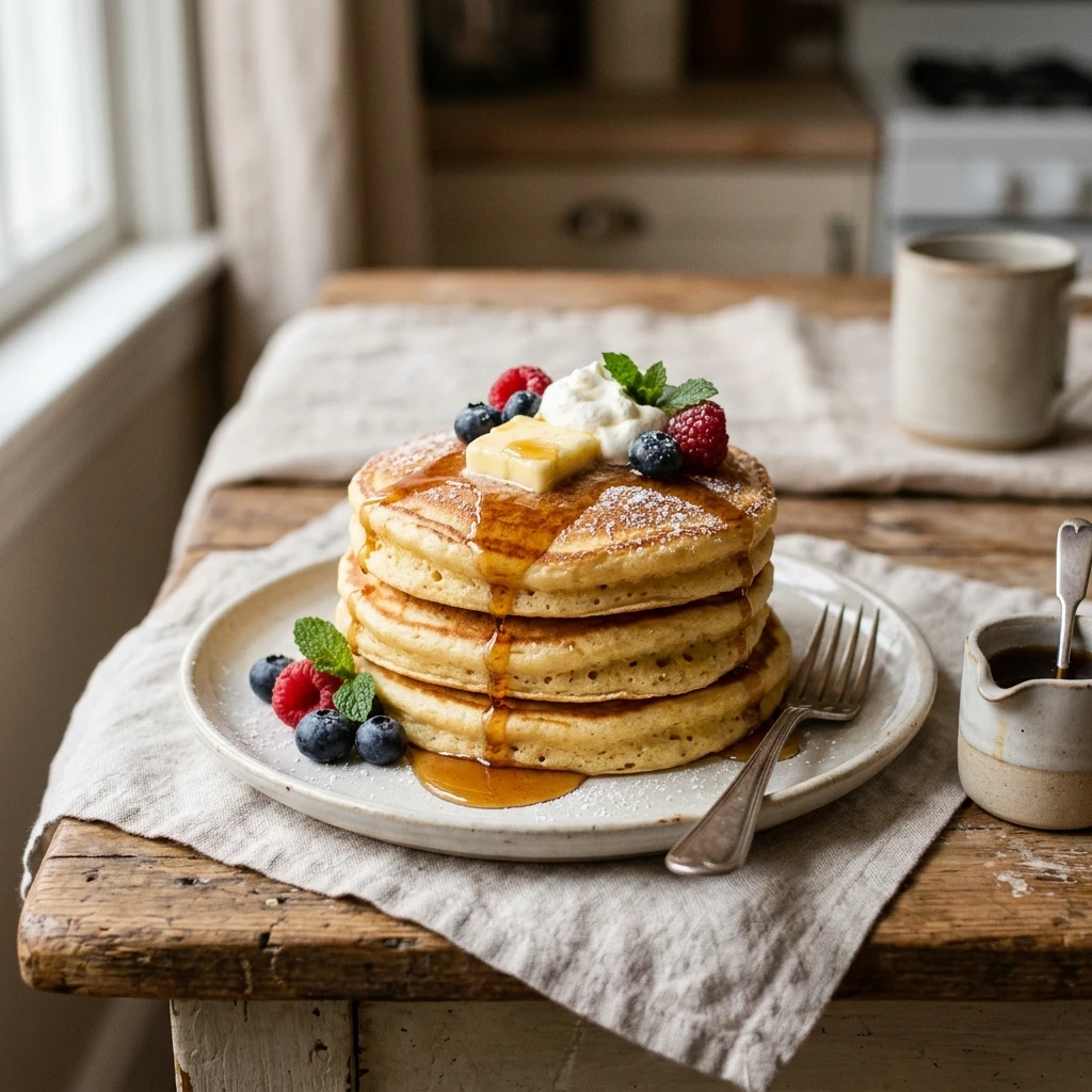 Fluffy Pancakes Golden Perfect Every Time Easy 3 Ingredient Stacks