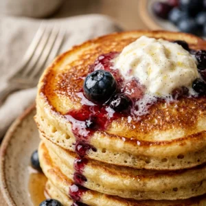 Fluffy Ricotta Pancakes Golden Easy Perfect Stack Classic