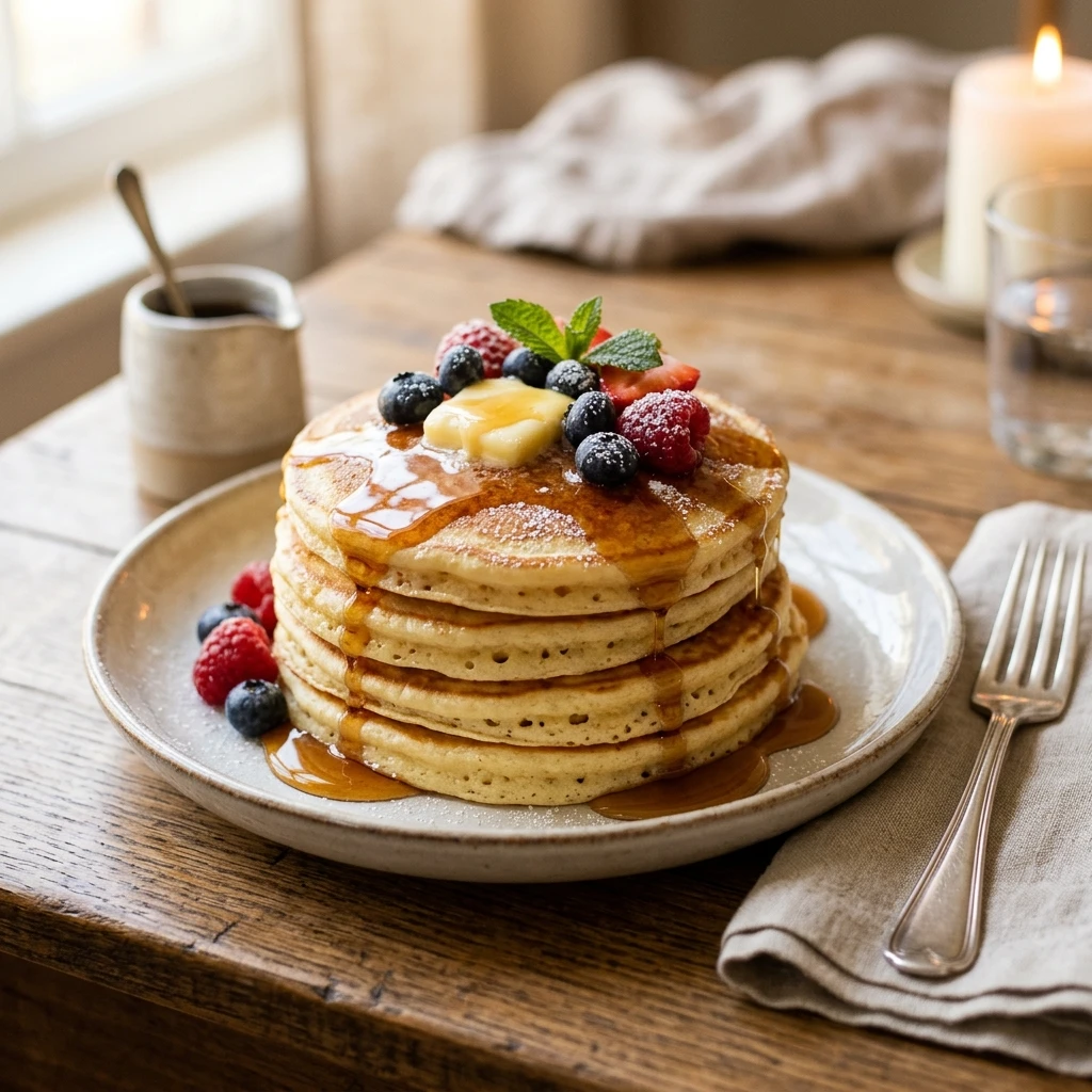 Fluffy Stack Pancakes Perfect Every Time Easy 3 Ingredient Stacks