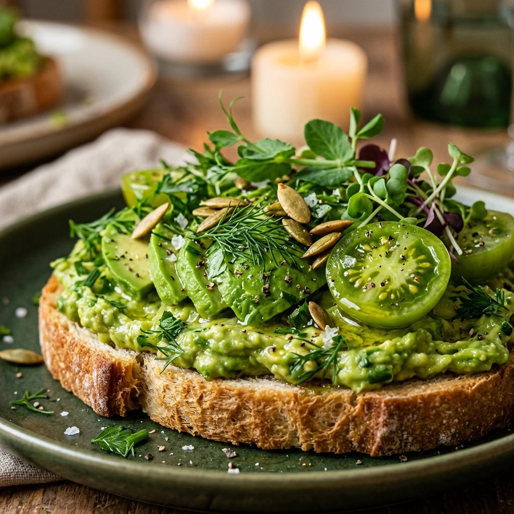 Frankenstein Avocado Toast – Green Dinner