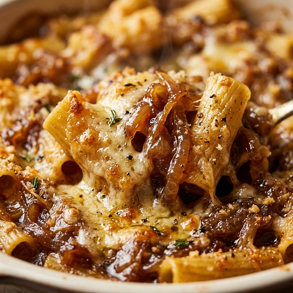 French Onion Pasta Bake
