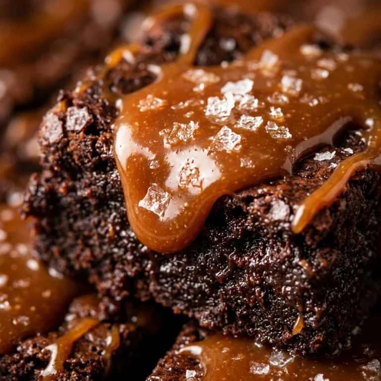 Fudgy Brownies With Salted Caramel Chewy