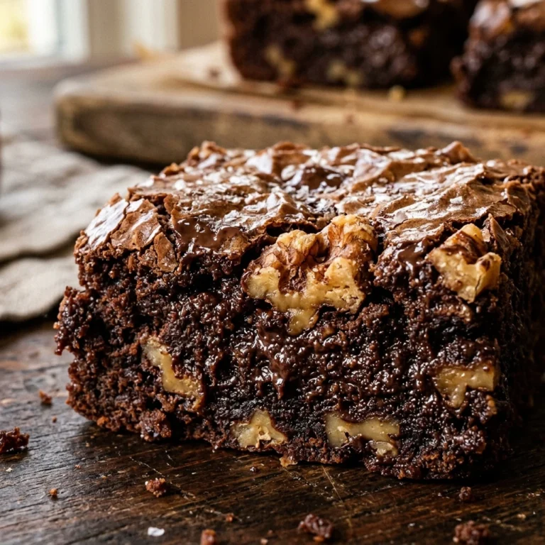 Fudgy Brownies With Walnuts Chewy Classic No Fail