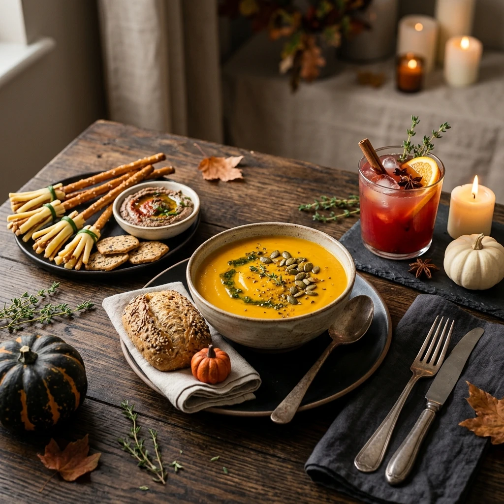 Full Halloween Menu: Dinner + Snack + Drink (30 Min)