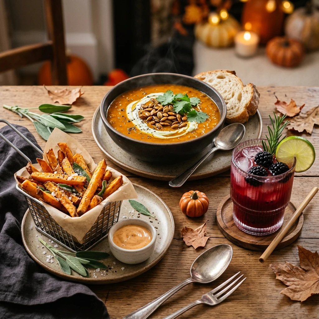 Full Halloween Menu: Dinner + Snack + Drink (30 Min)