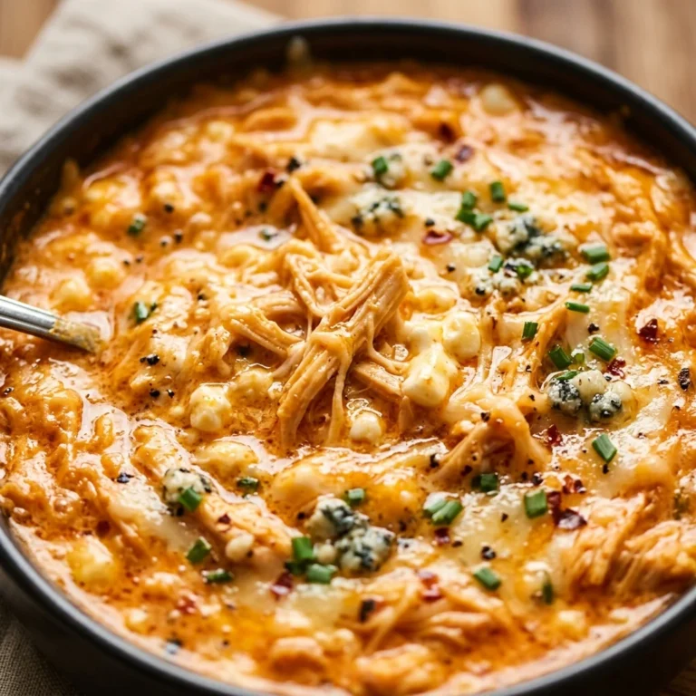 Game Day Crockpot Buffalo Chicken Dip High Protein With Cottage Cheese