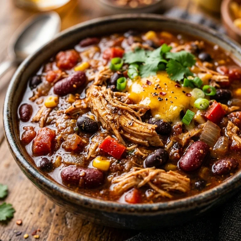 Game Day High Protein Crockpot Chicken Chili That Feeds A Crowd