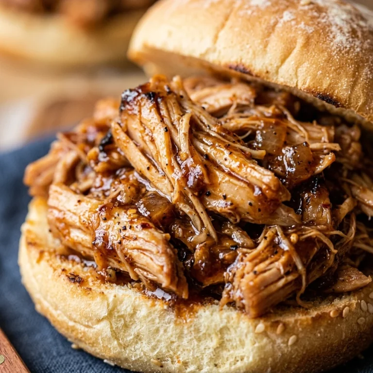 Game Day Slow Cooker Pulled Chicken Sandwiches High Protein Under $20 Feeds 12