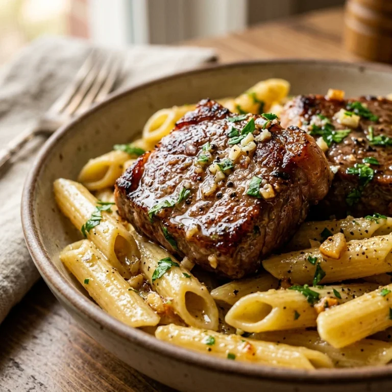Garlic Butter Steak Pasta in 25 Minutes