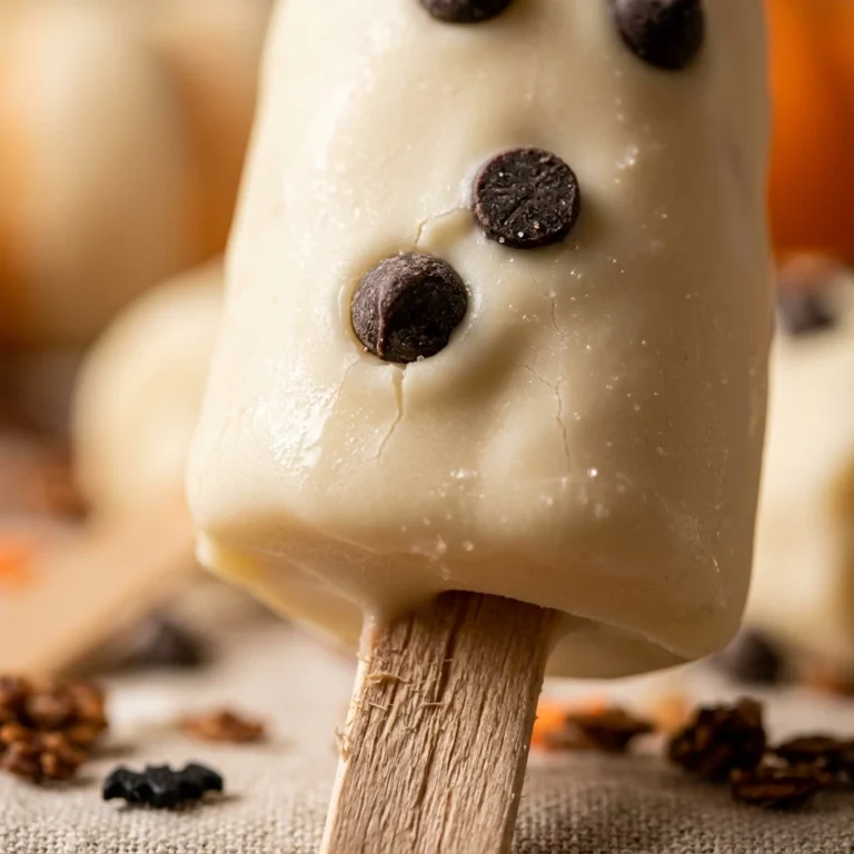 Ghost Banana Pops Halloween Breakfast