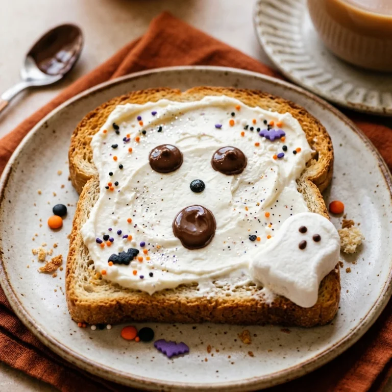 Ghost Toast Halloween Breakfast For Kids