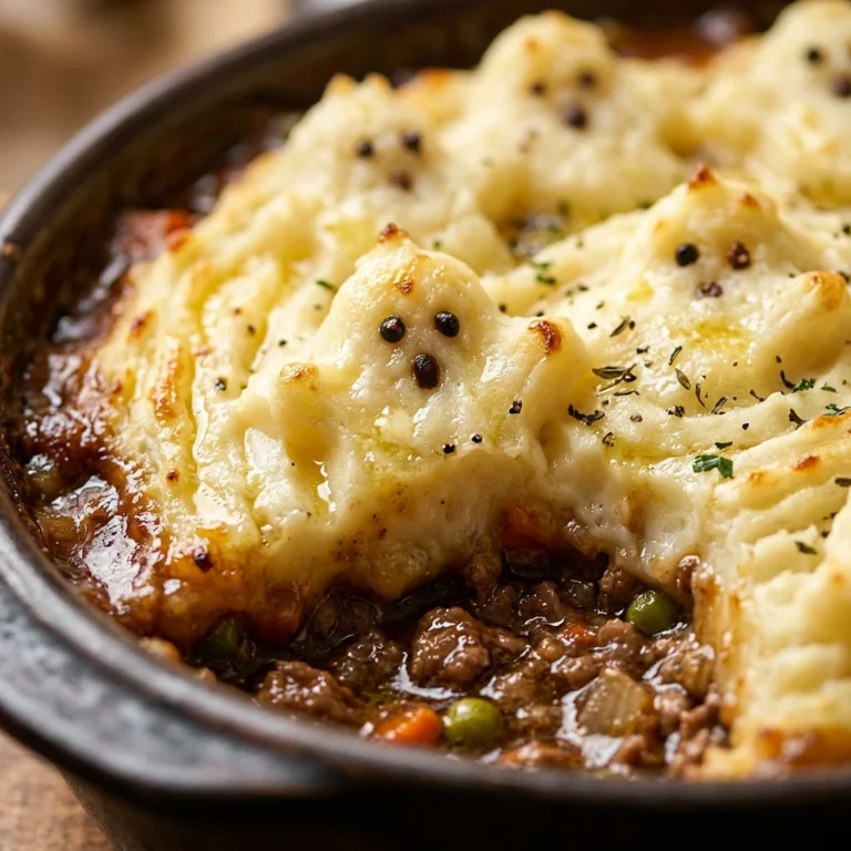 Ghostly Shepherd's Pie With Mashed Ghosts