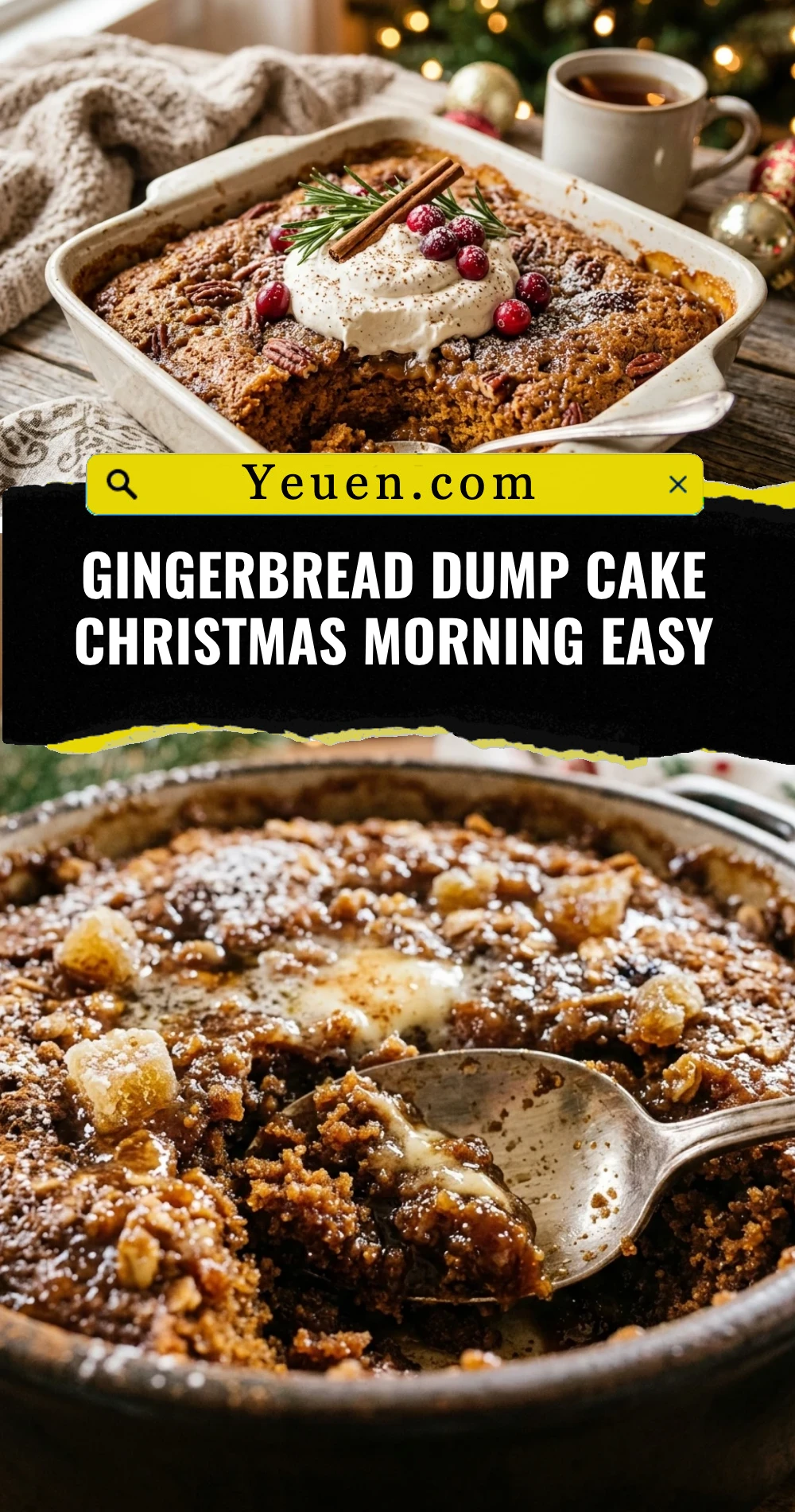 Gingerbread Dump Cake Christmas Morning Easy