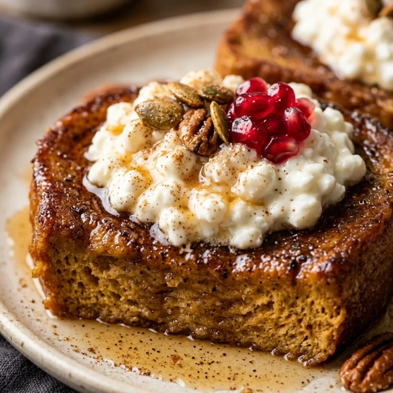 Gluten Free Pumpkin French Toast With Cottage Cheese