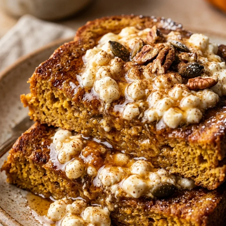 Gluten Free Pumpkin French Toast With Cottage Cheese