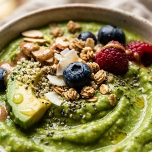 Green Avocado Bowl Smoothie Detox High Protein Weight Loss Healthy