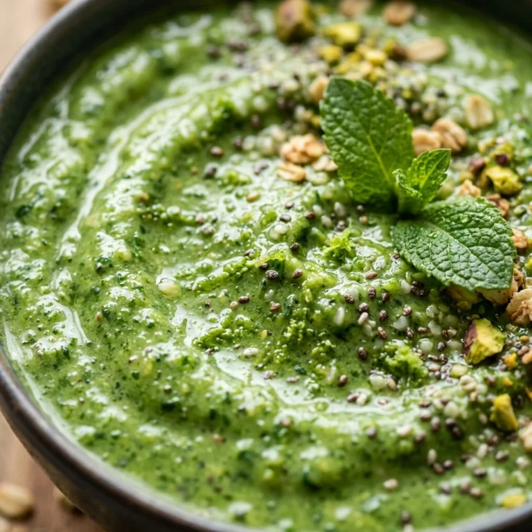 Green High Protein Smoothie - 30g Hidden Cottage Cheese