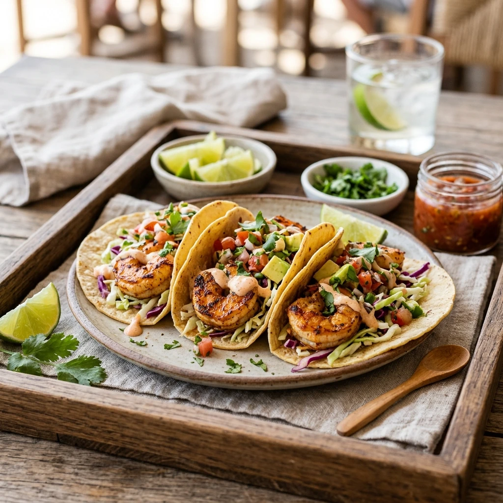 Grilled Shrimp Tacos Easy 20 Minute Seafood Baja Ultimate Recipe