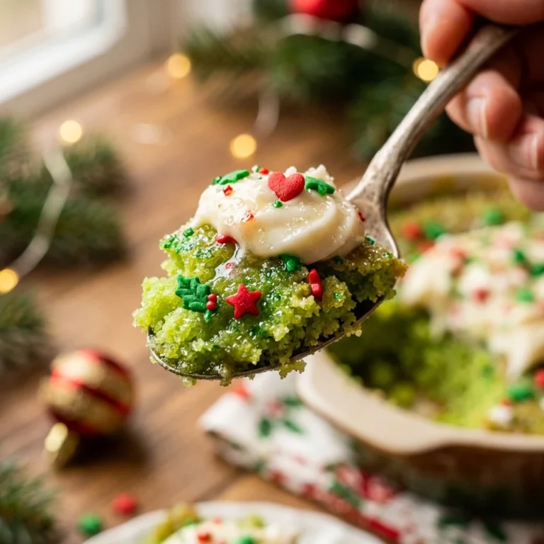 Grinch Dump Cake For Christmas Party