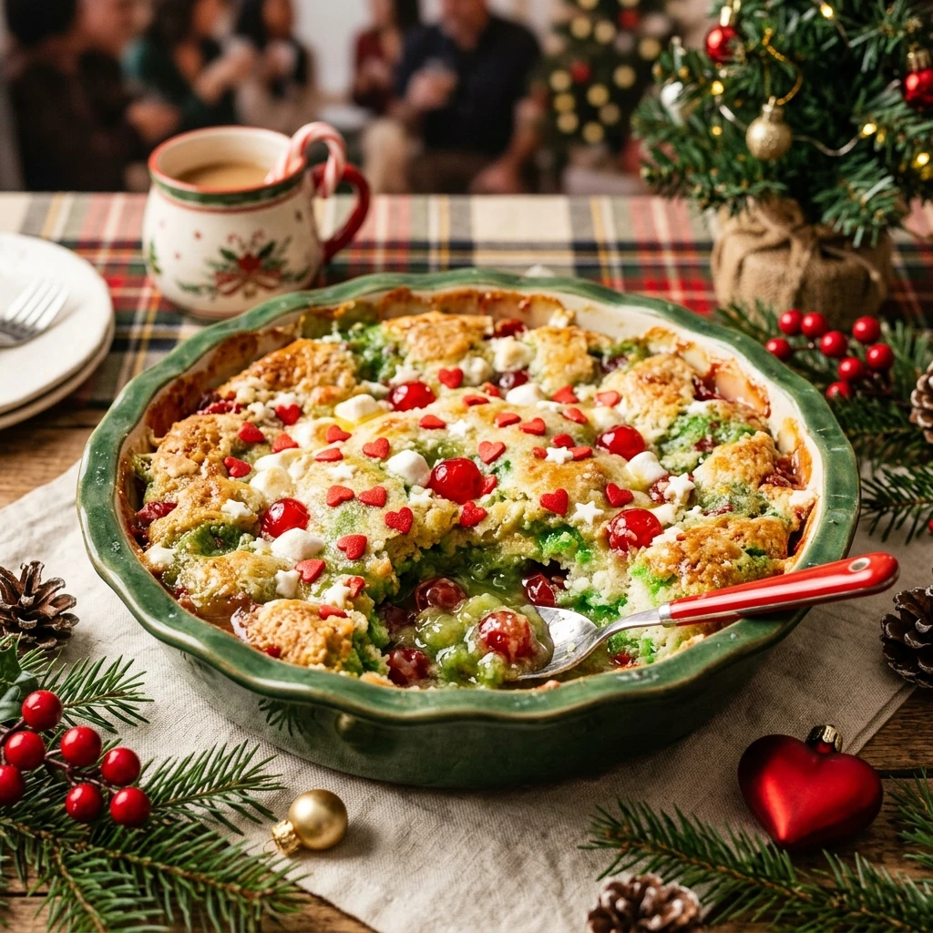 Grinch Dump Cake For Christmas Party